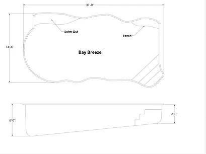 Watertite Fiberglass Pools - Bay Breeze