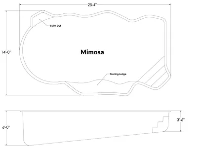 Watertite Fiberglass Pools - Mimosa