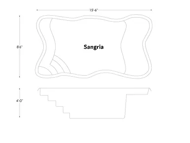 Watertite Fiberglass Pools - Sangria